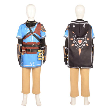 The Legend of Zelda: Tears of the Kingdom Link Kids Children Cosplay Costume Outfits Halloween Carnival Suit